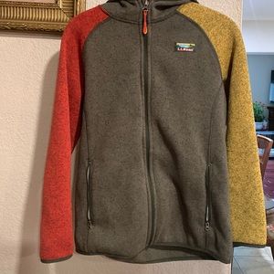 Kids' L.L.Bean's Sweater Fleece, Hooded Colorblock